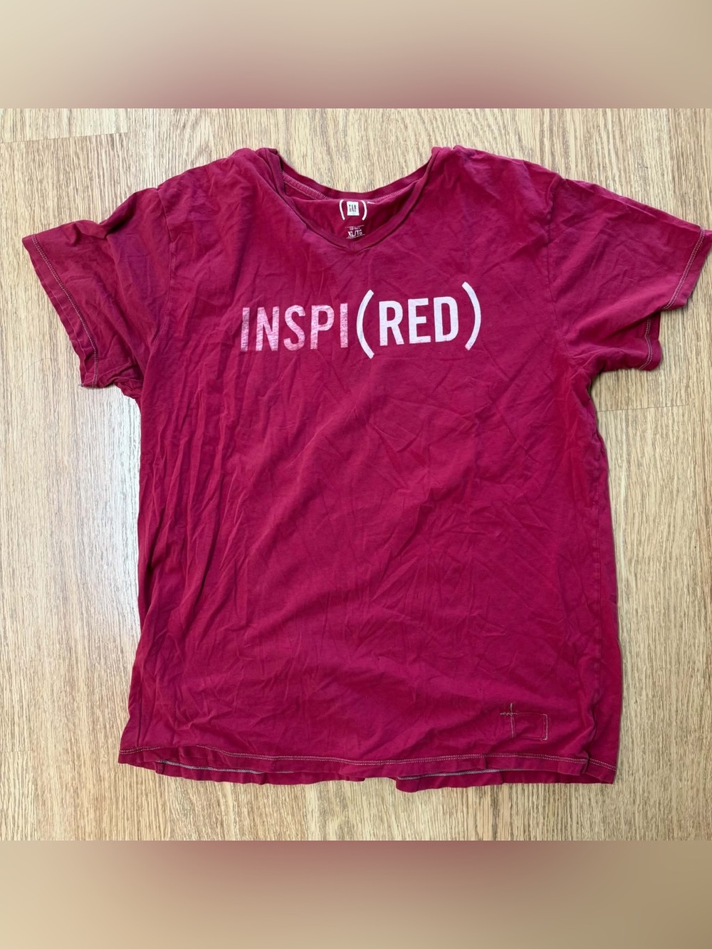 Vintage Project Red AIDS Walk Shirt GAP